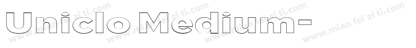 Uniclo Medium字体转换